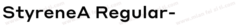 StyreneA Regular字体转换